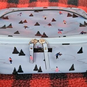 Kate Spade Hard to find pattern Daycation Skaters travel cosmetic case